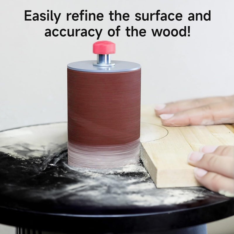 Shineboc Spindle Sander Sleeves for Spindle Sander 150 Grit Sandpaper, 115mm Length, 6 Different Diameters 1/2 in., 3/4 in., 1 in., 1-1/2 in., 2 in. and 3 in - Image 4